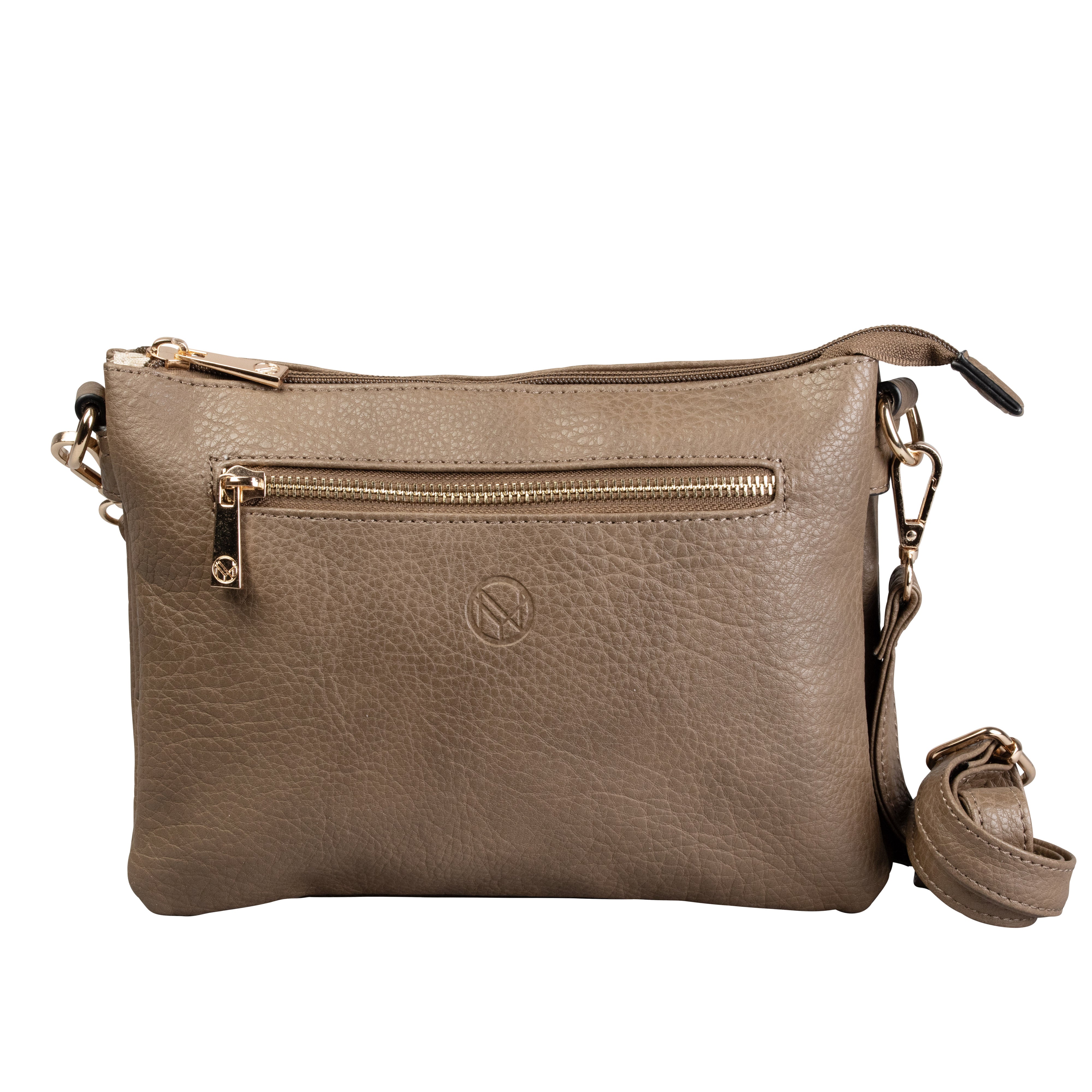 NYPD Clutch/axelväska taupe