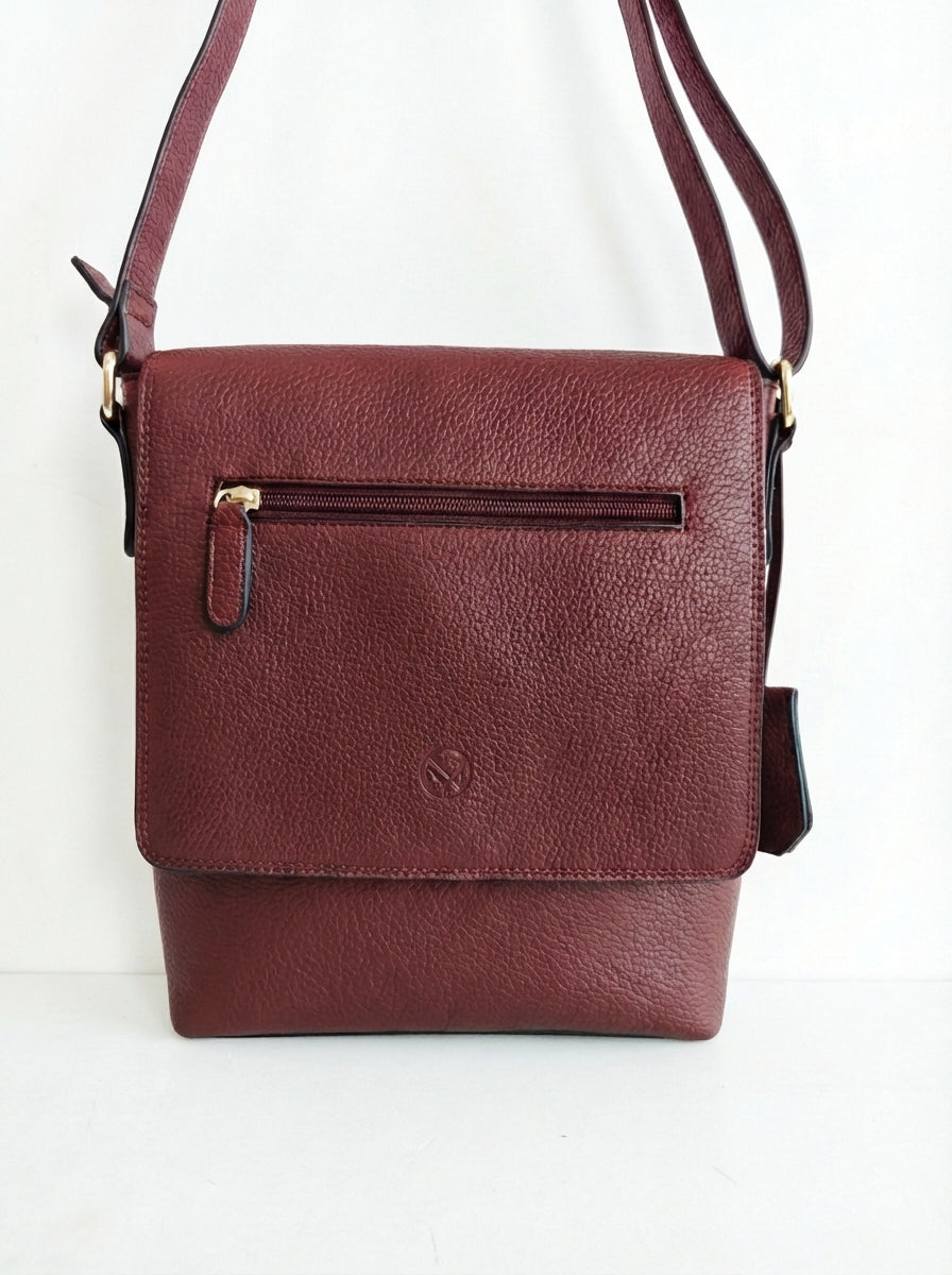 NYPD Crossbody Vinröd