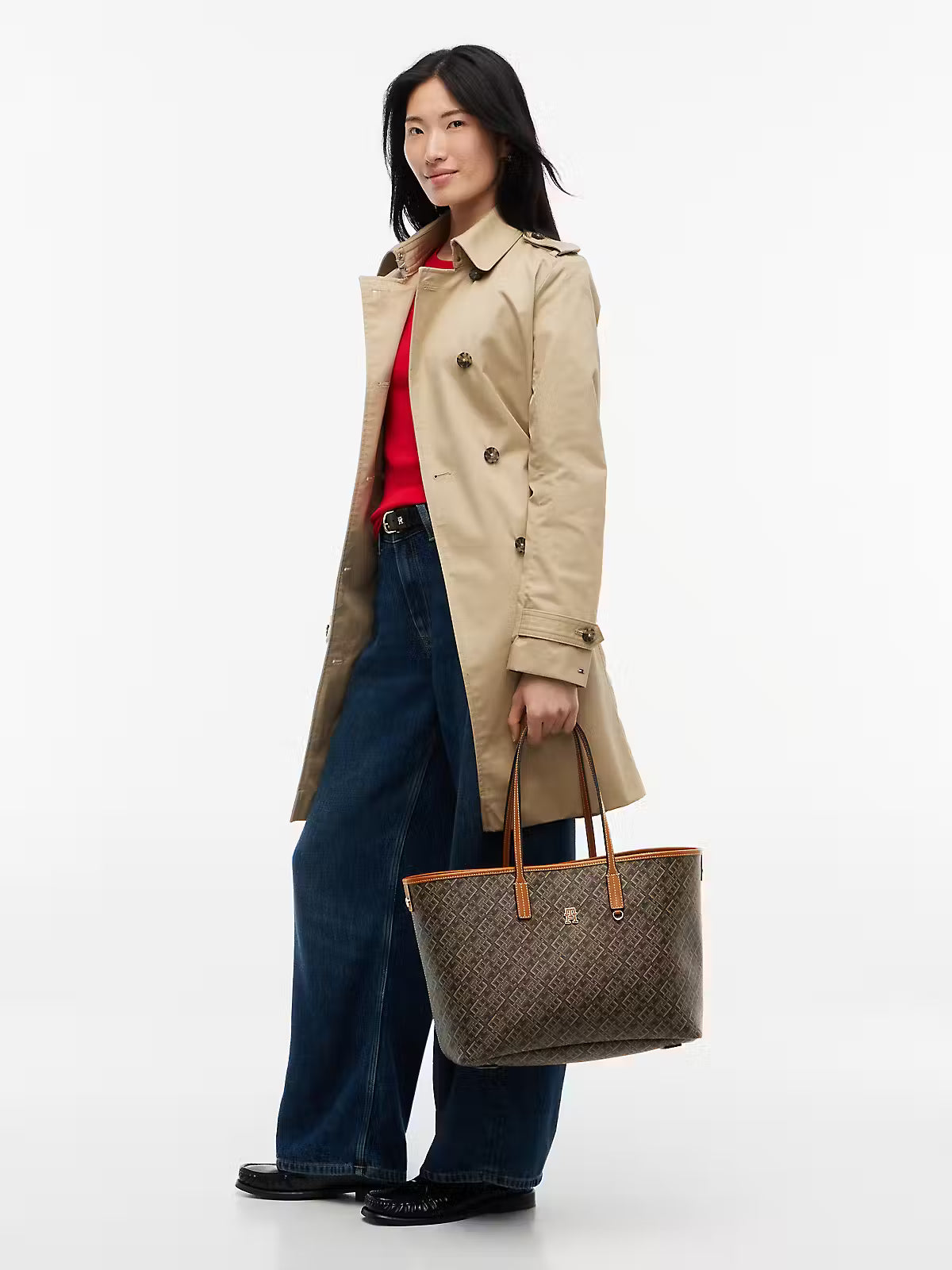 Tommy Hilfiger MONOPLAY TOTE LE brun