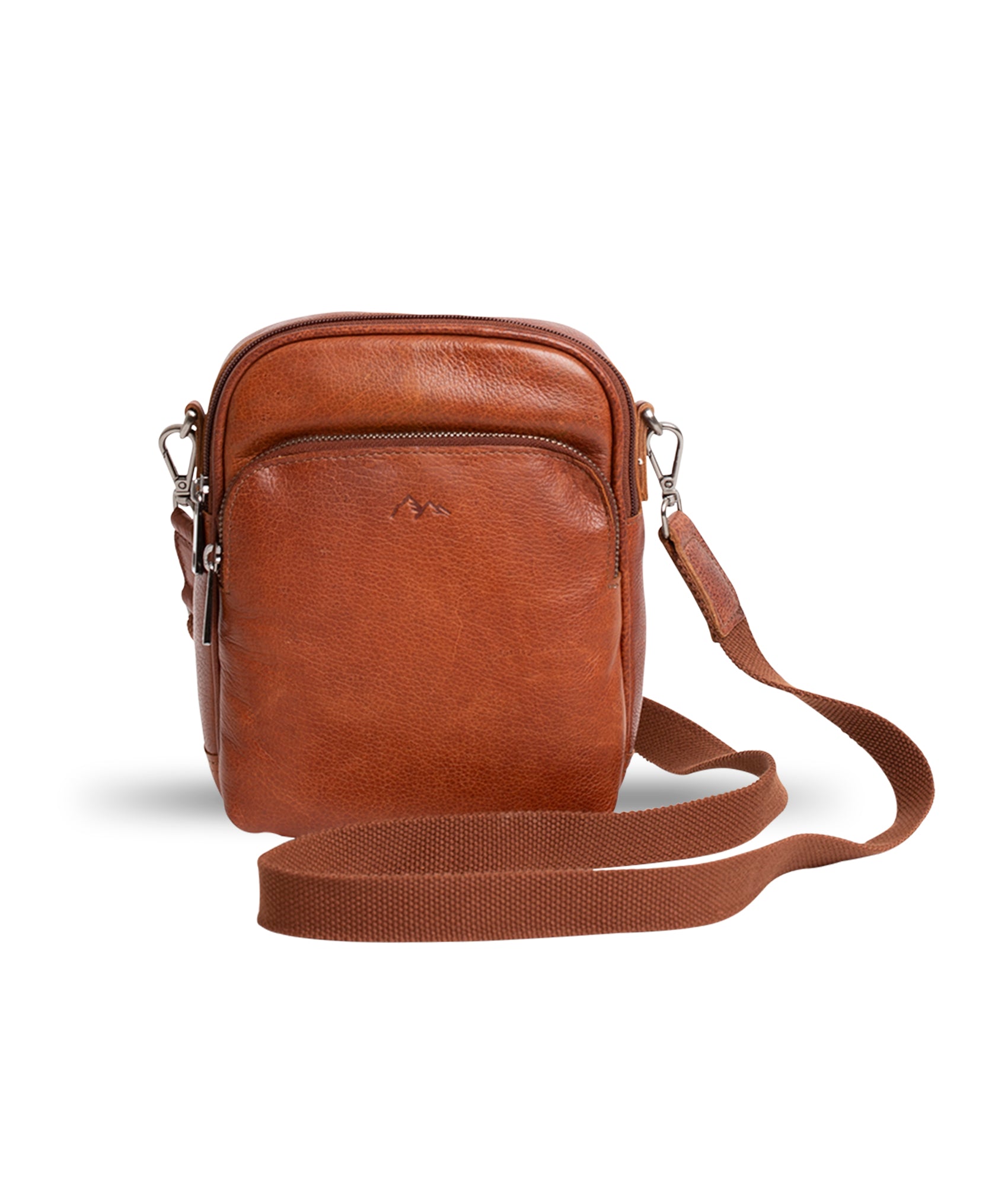 BHC Tiramisu axelväska unisex skinn cognac