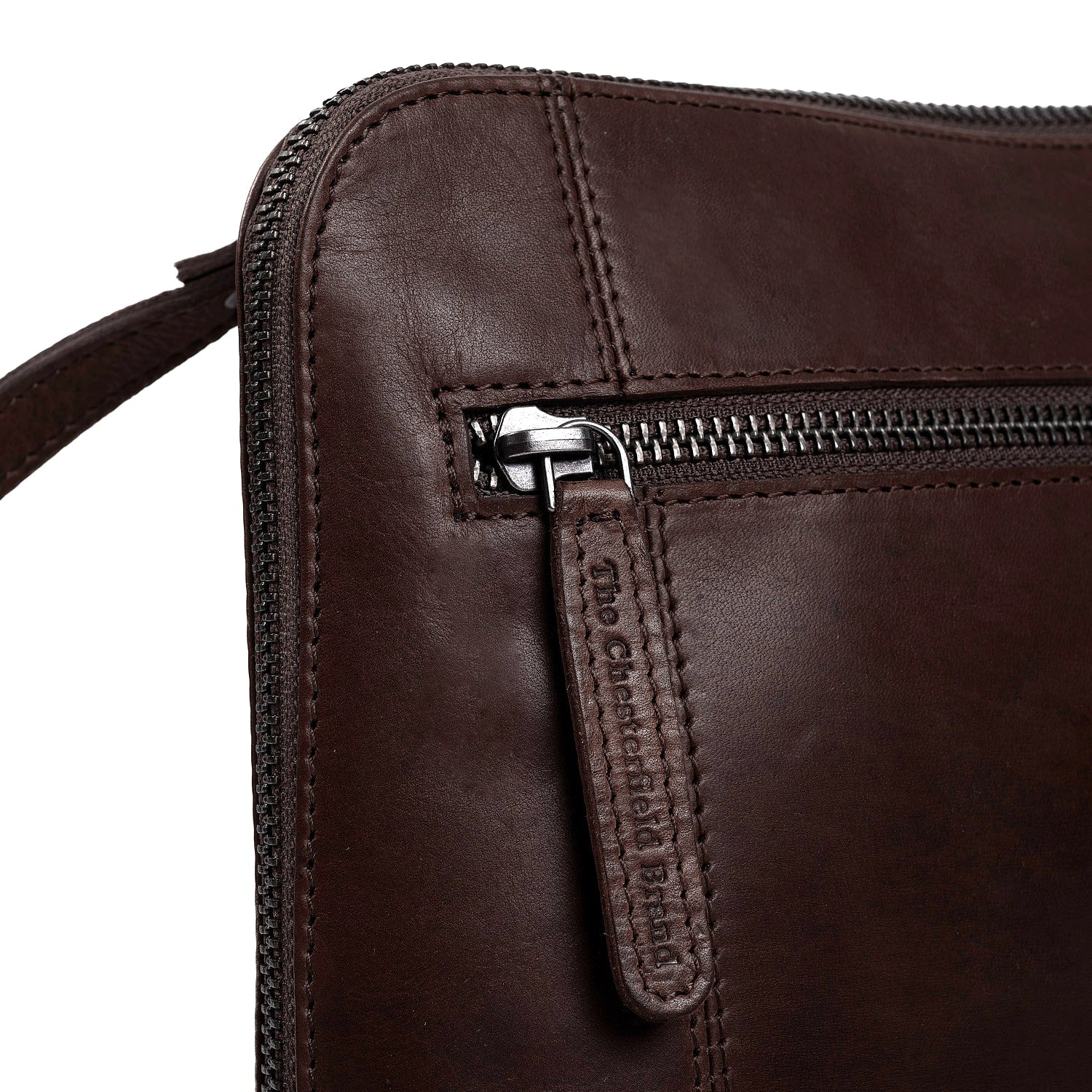 The Chesterfield brand Crossbody skinn River mörkbrun