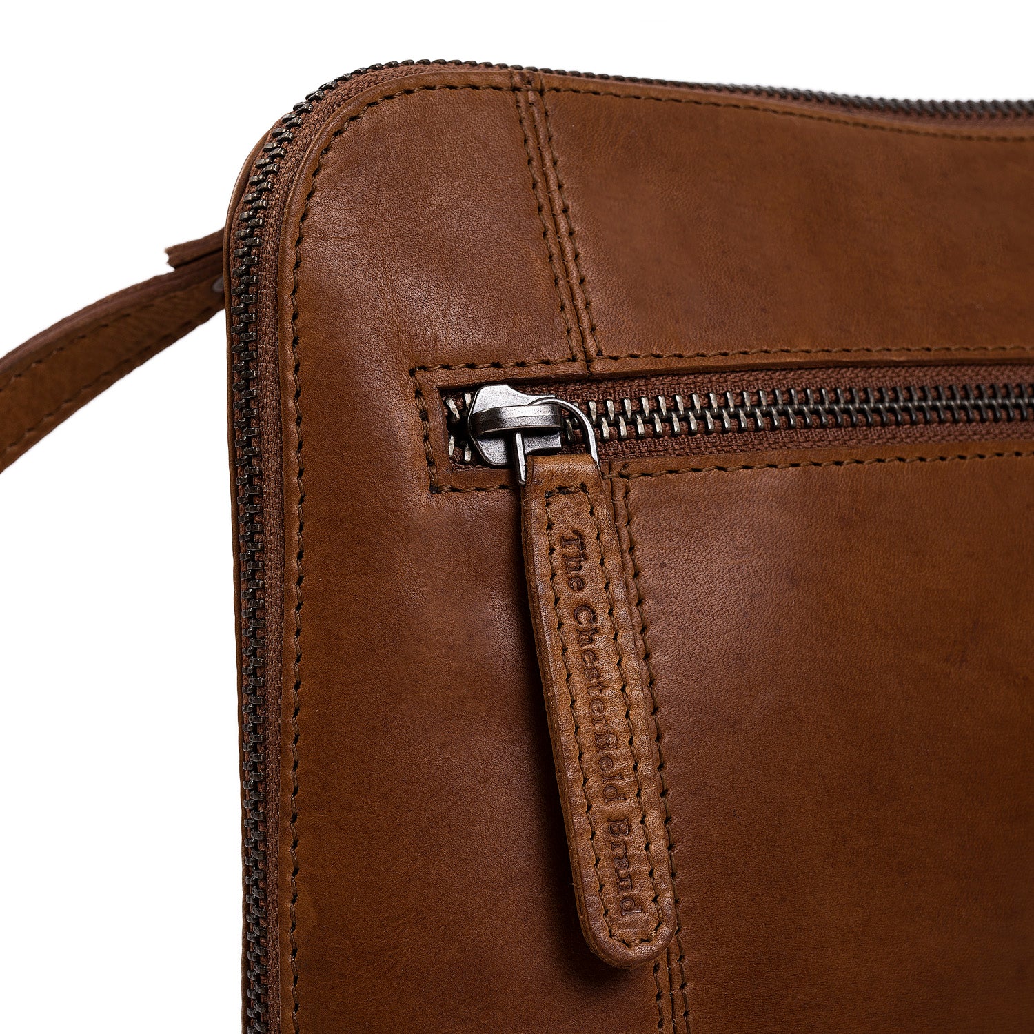 The Chesterfield brand Crossbody skinn River cognac