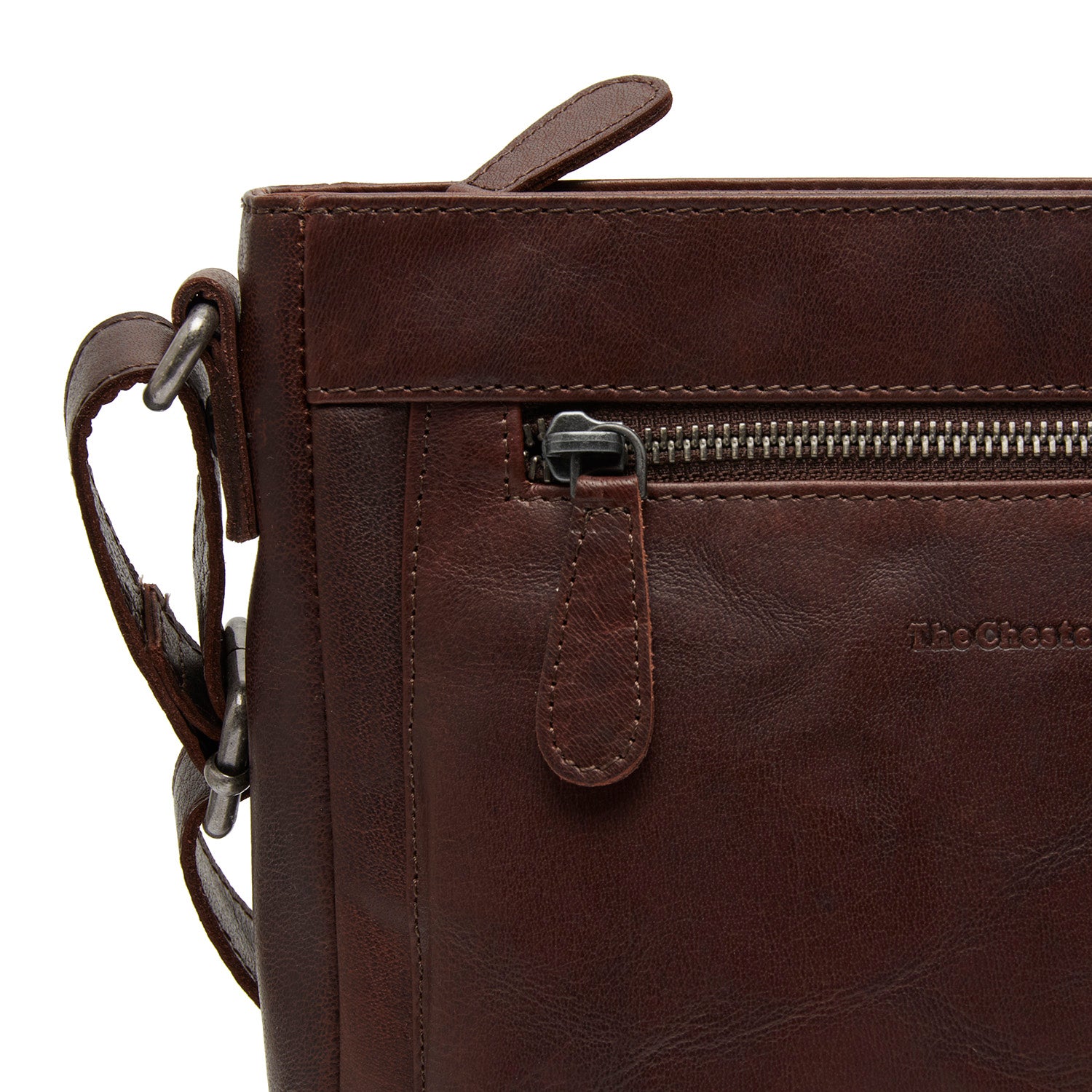 The Chesterfield Brand Axelväska Pia mörkbrun