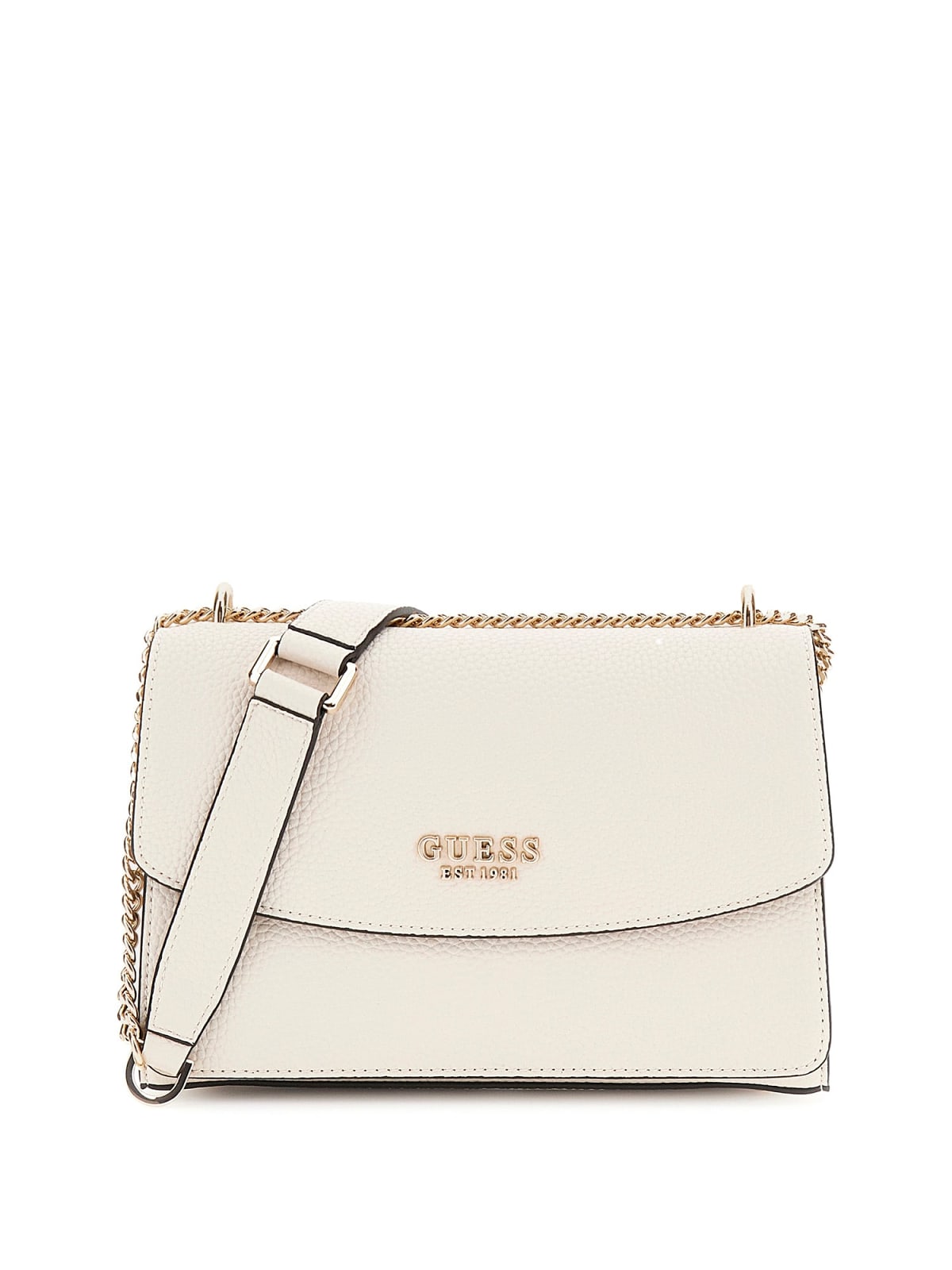 Guess Axelväska Calista offwhite