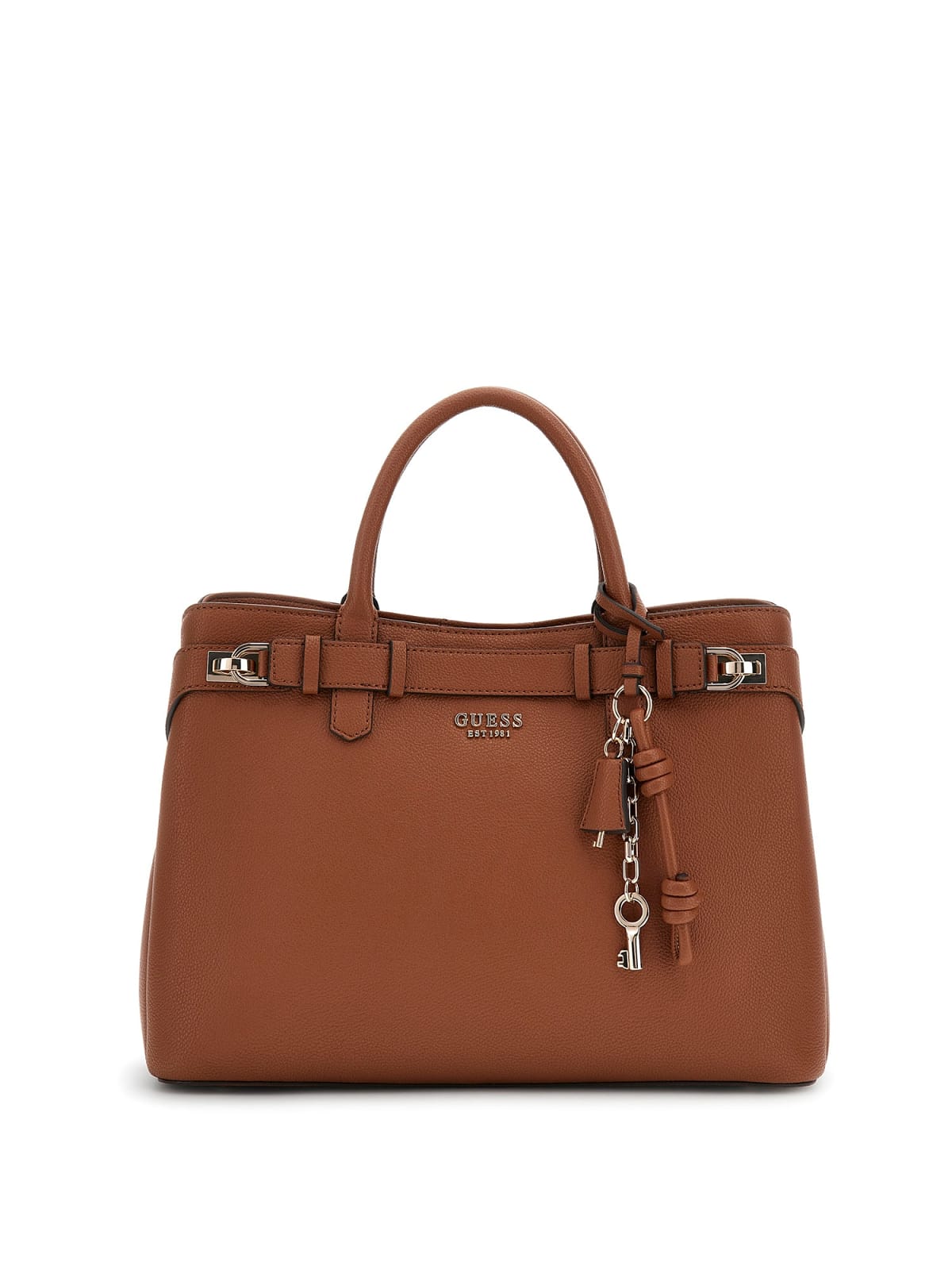 Guess Handväska Gregoria cognac