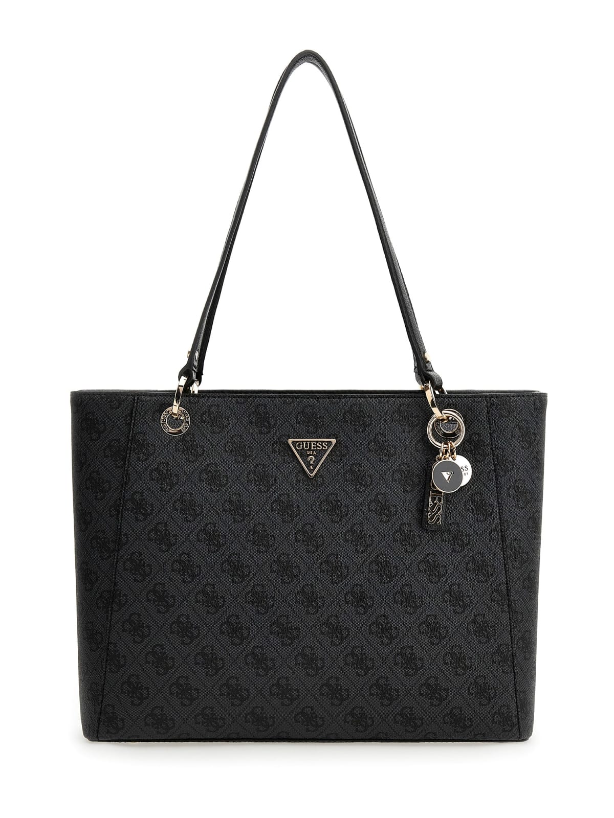 Guess Tote Noelle logo coal