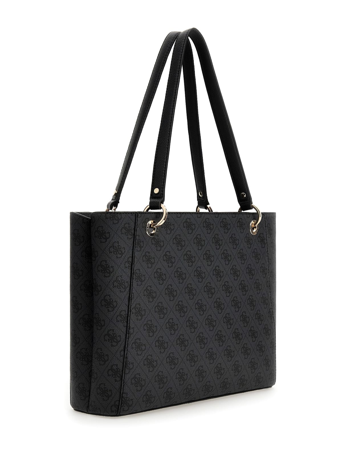 Guess Tote Noelle logo coal
