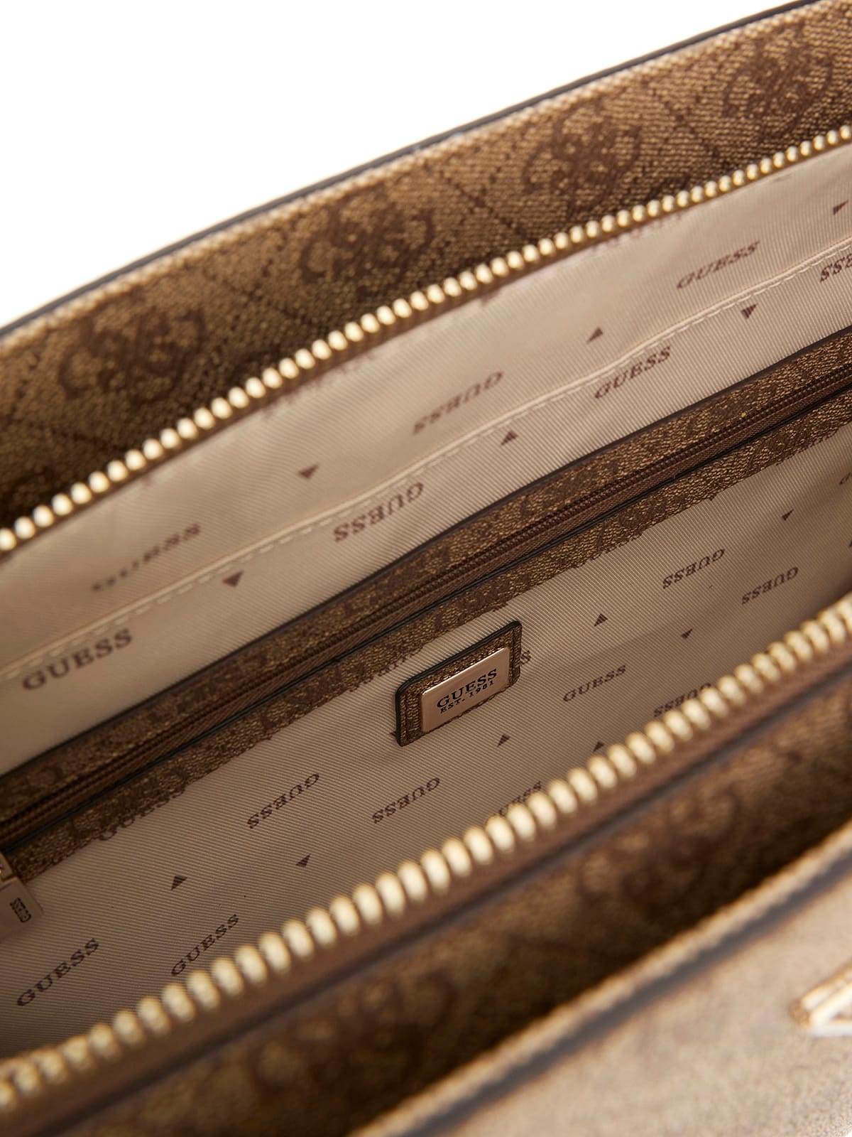 Guess Tote Noelle logo latte