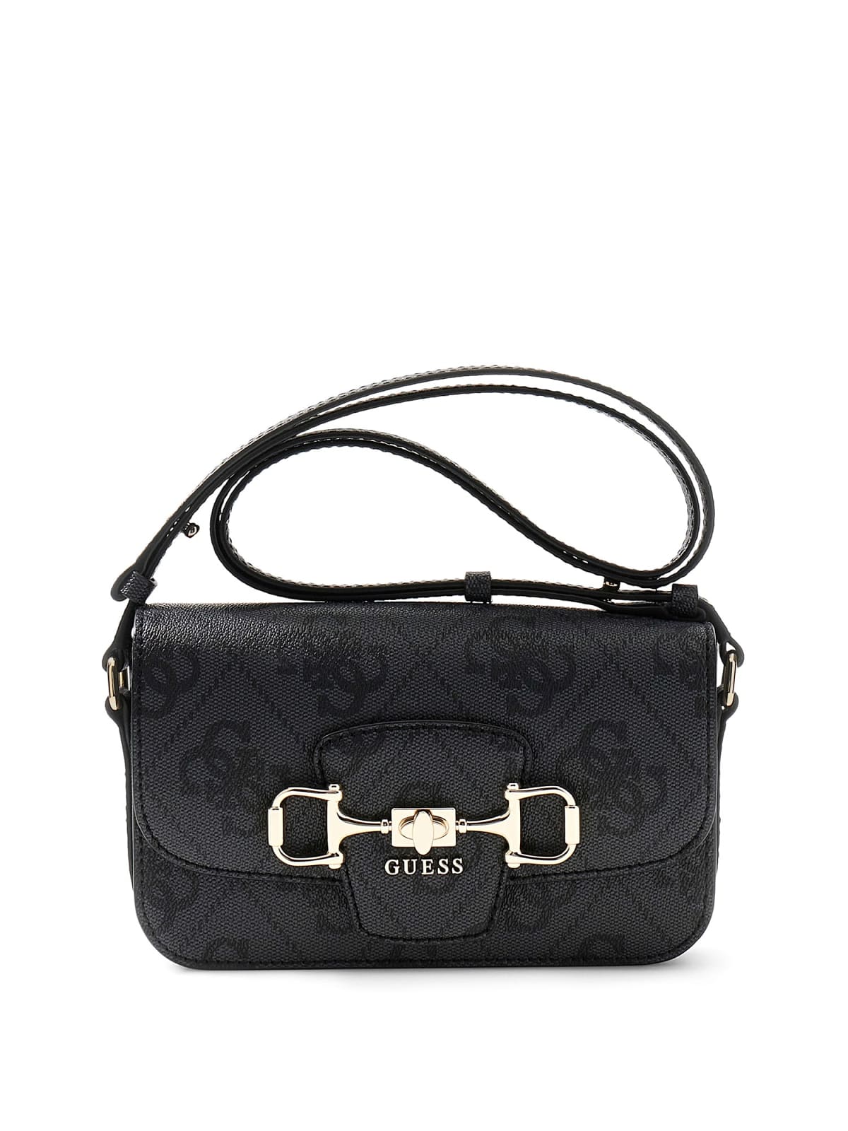 Guess Crossbody flap Janie Logo   coal