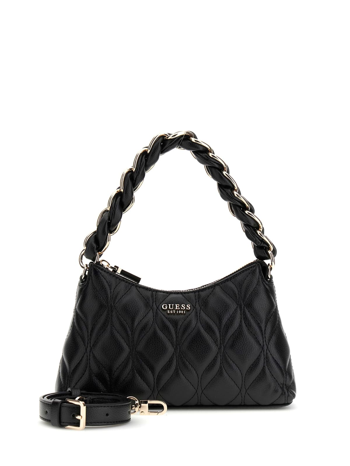 Guess Axelväska Maxine mini svart