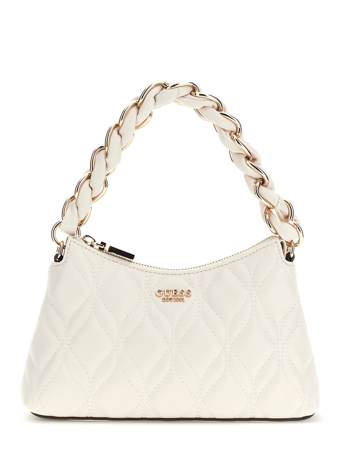 Guess Axelväska Maxine mini offwhite