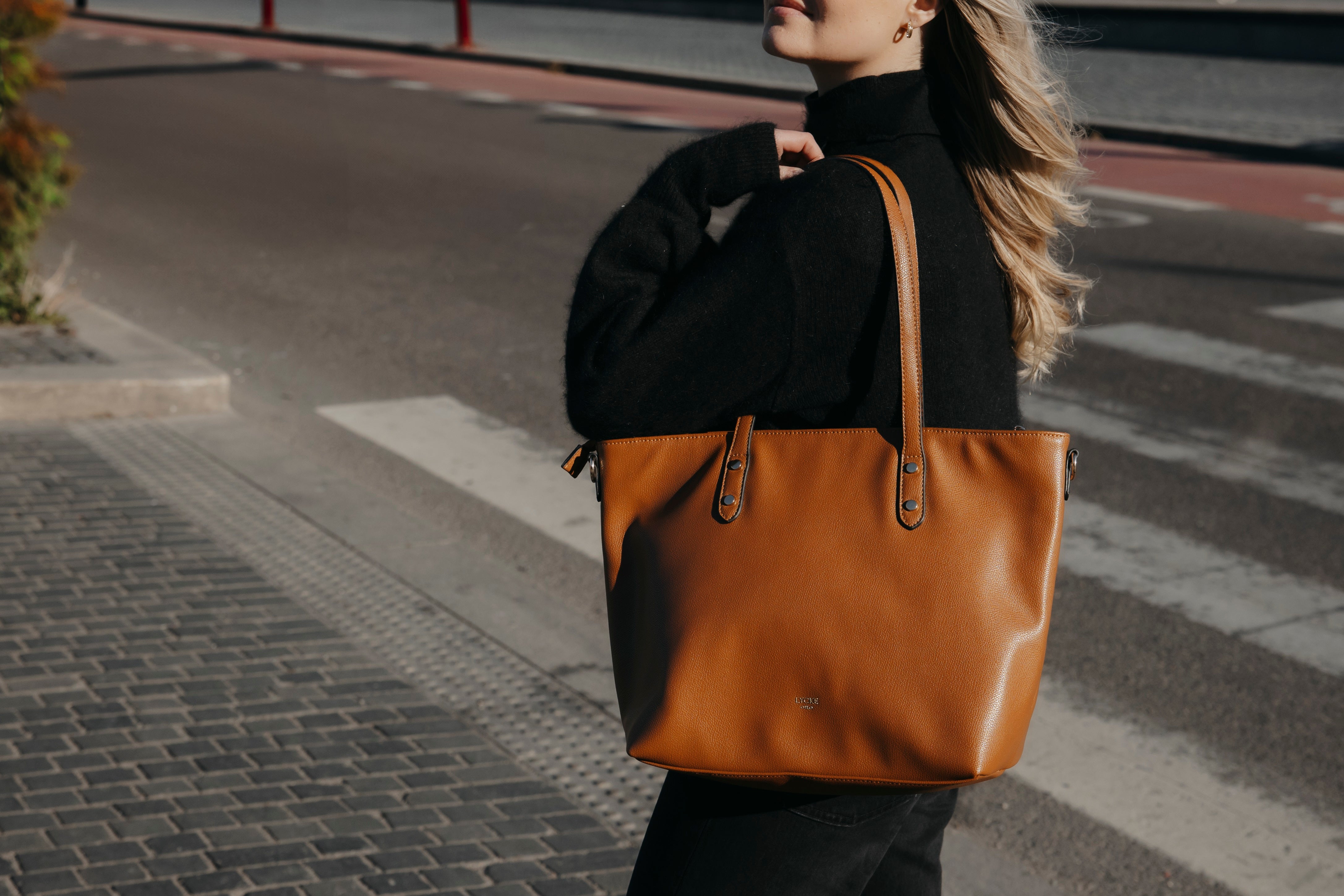 Lycke Tote bag Sofia cognac