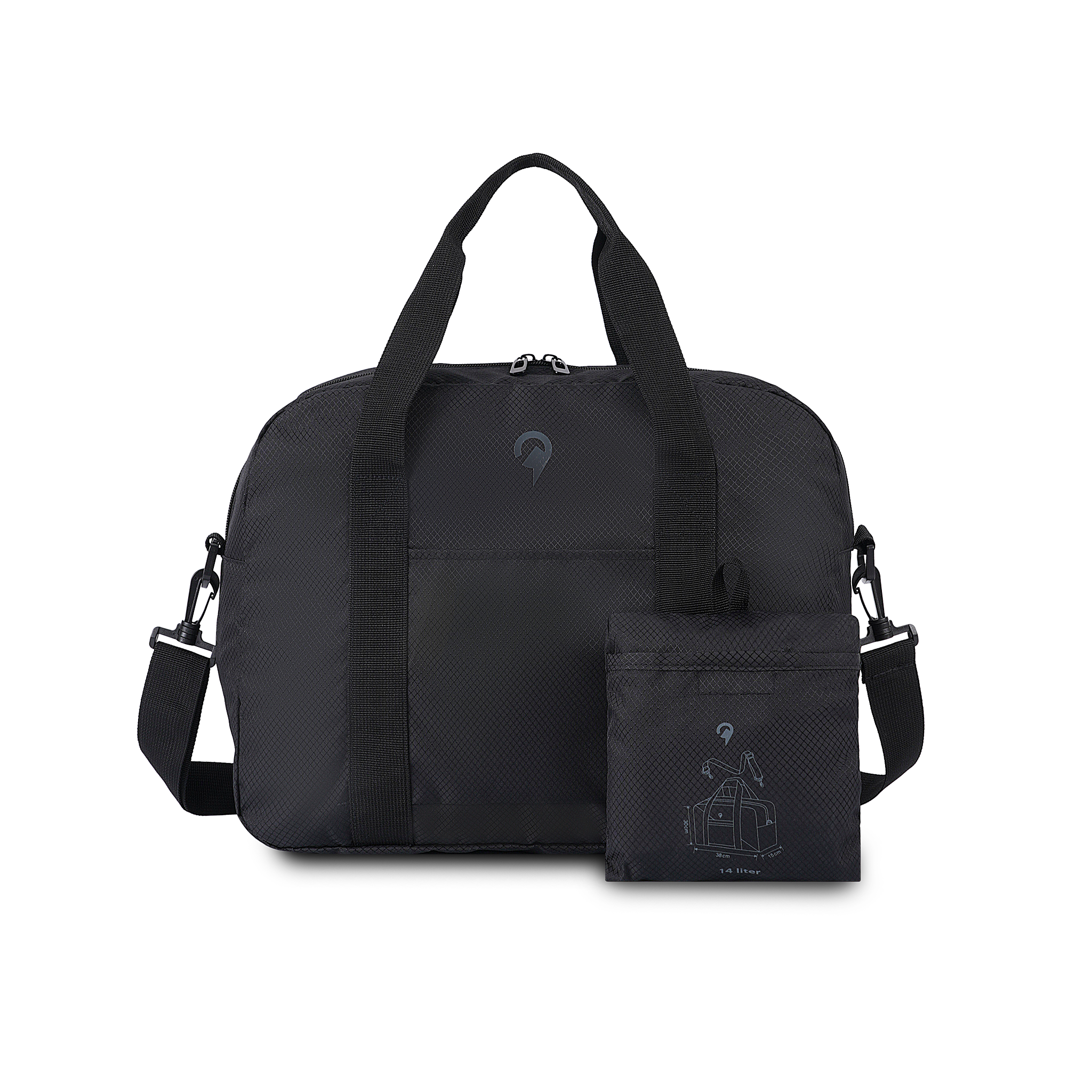 North Pioneer Bag foldlable S svart