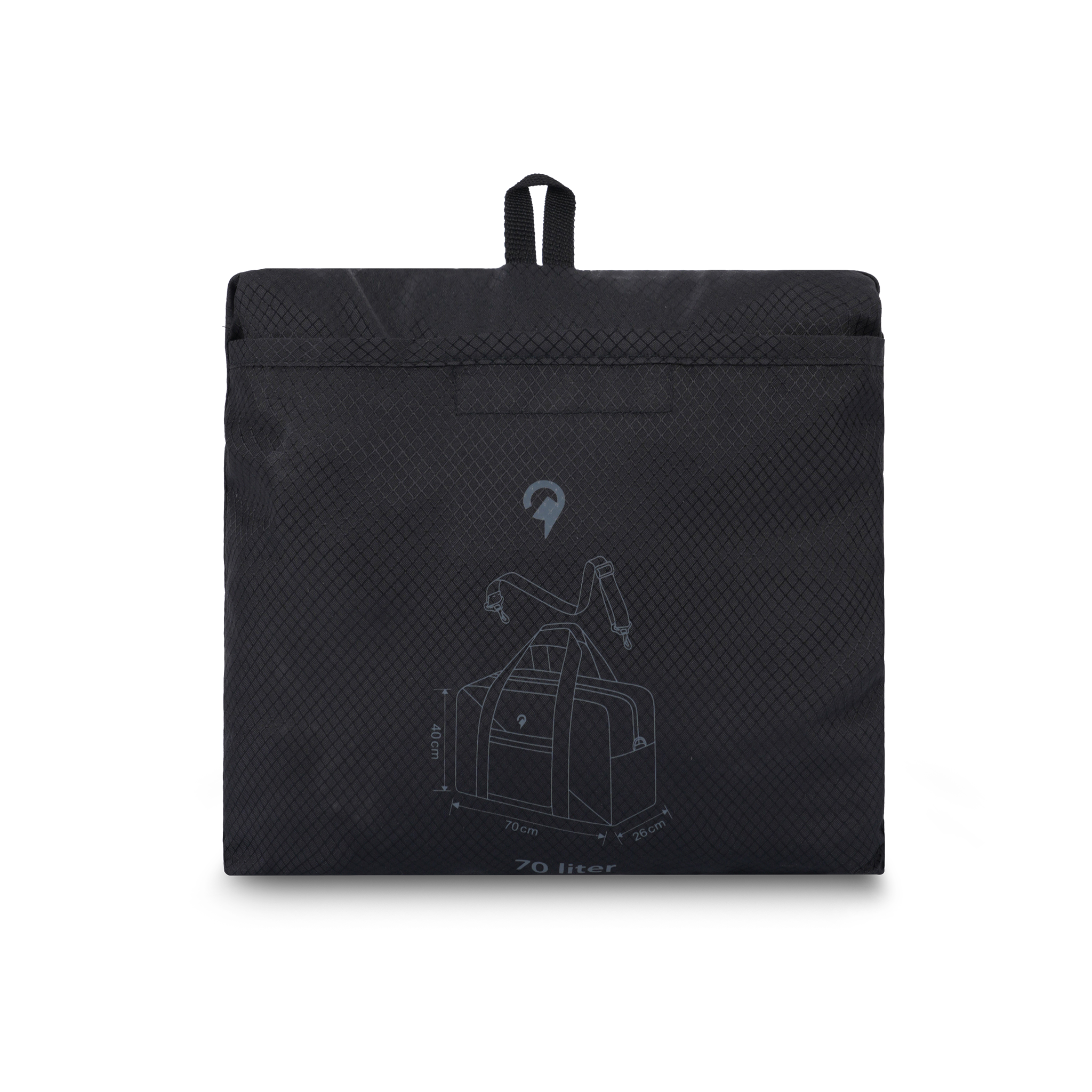 North Pioneer Bag foldlable L svart
