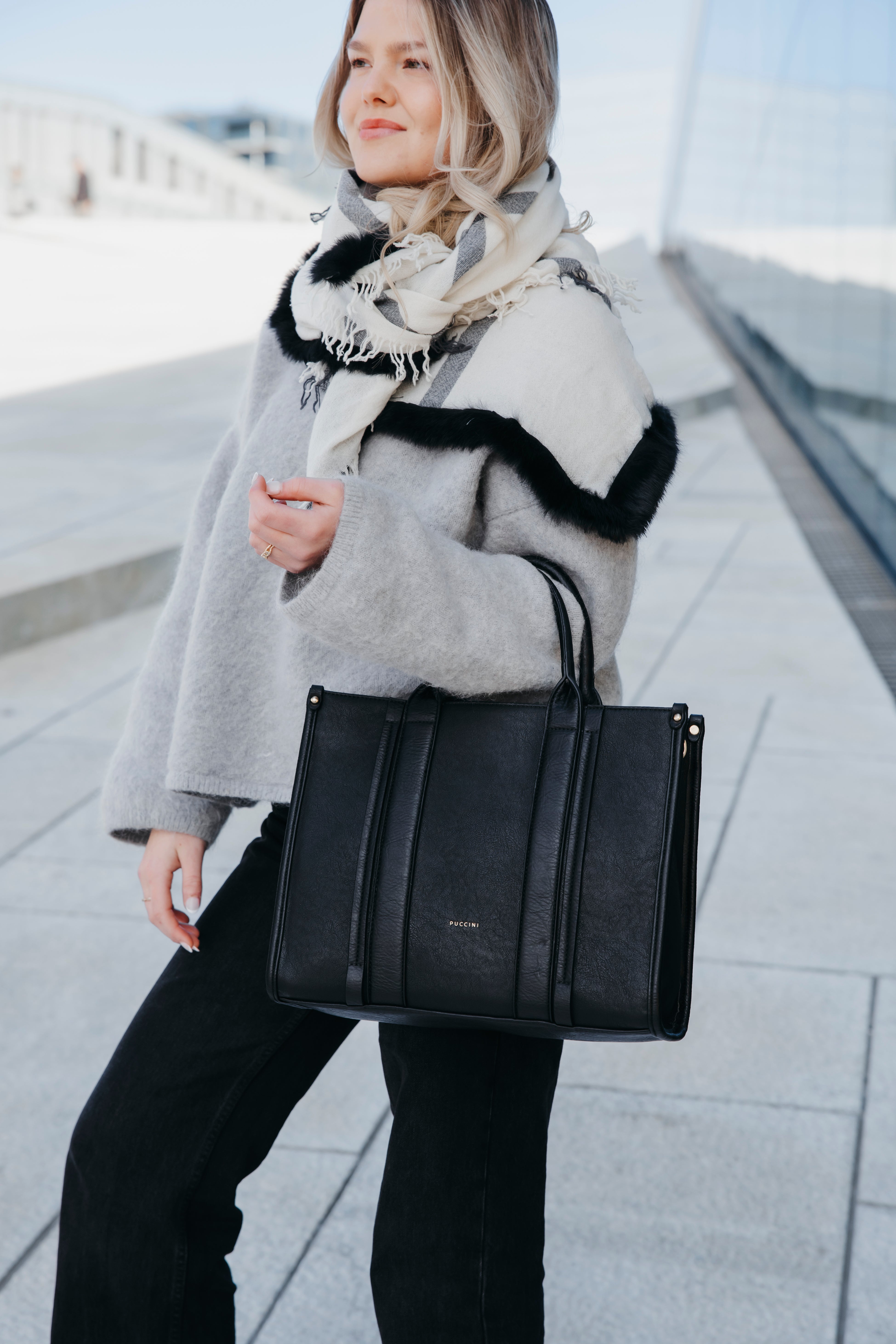 Puccini Handbag Linea svart