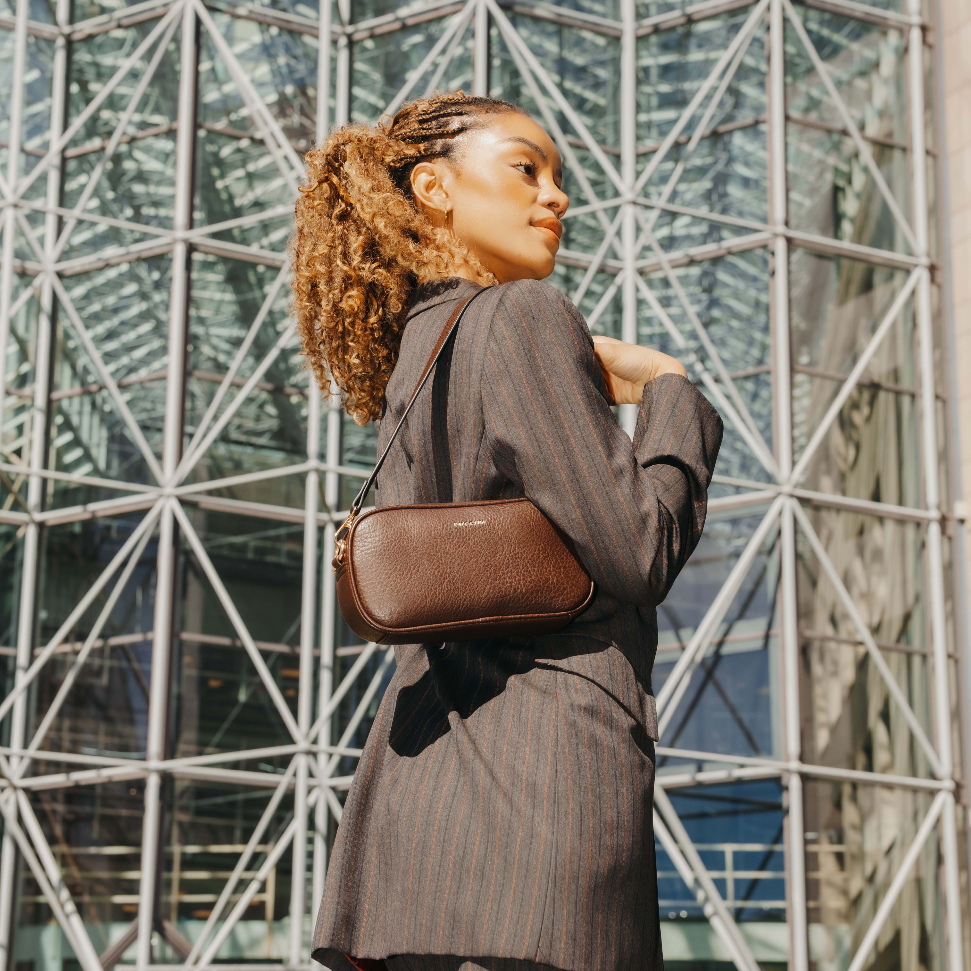 Puccini Crossbody Disa mörkbrun