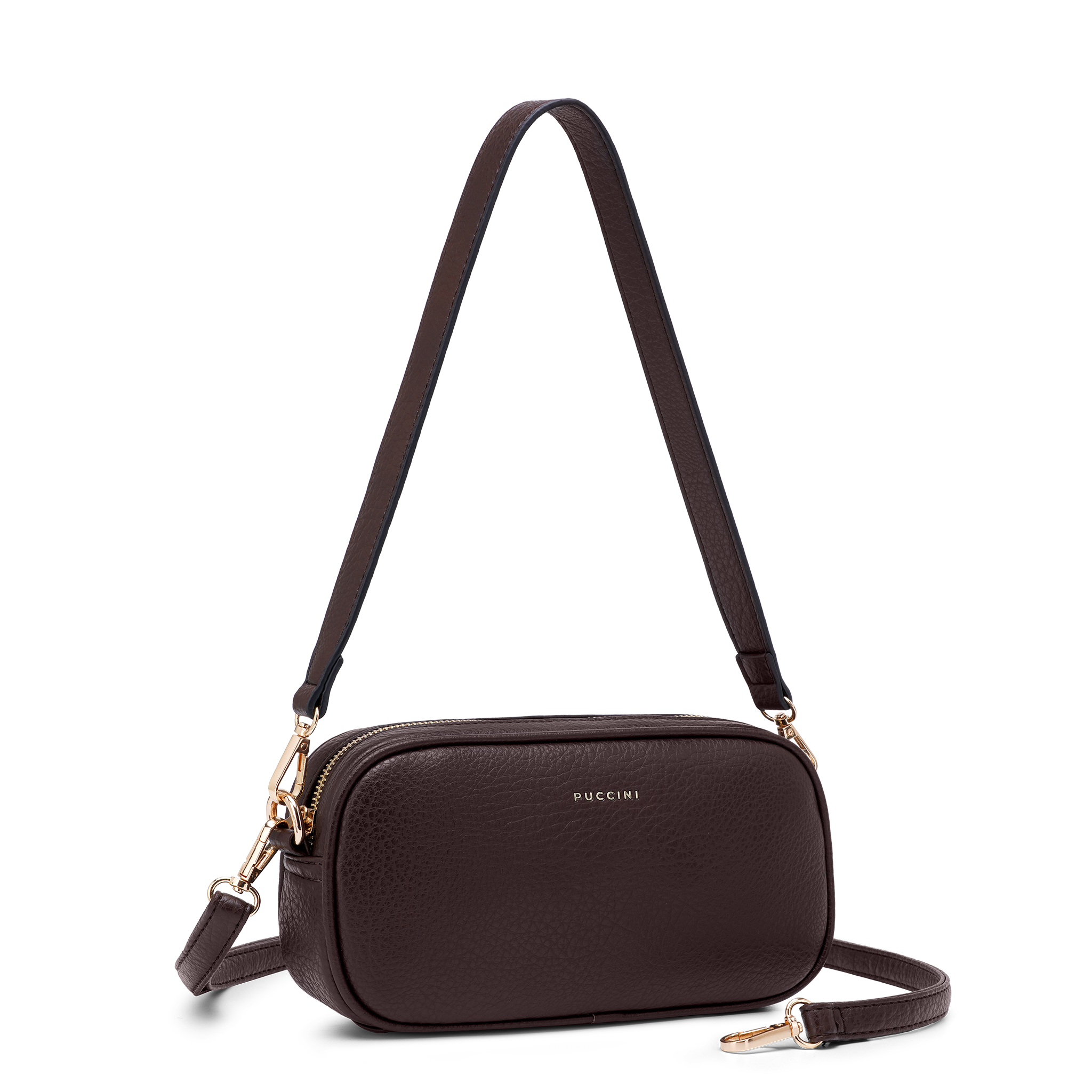 Puccini Crossbody Disa mörkbrun