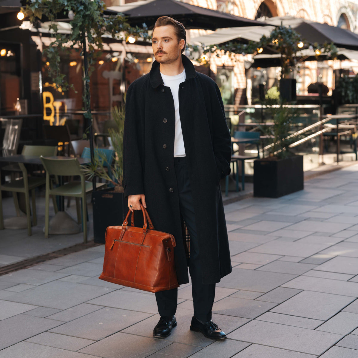 The Monte Weekendbag cognac