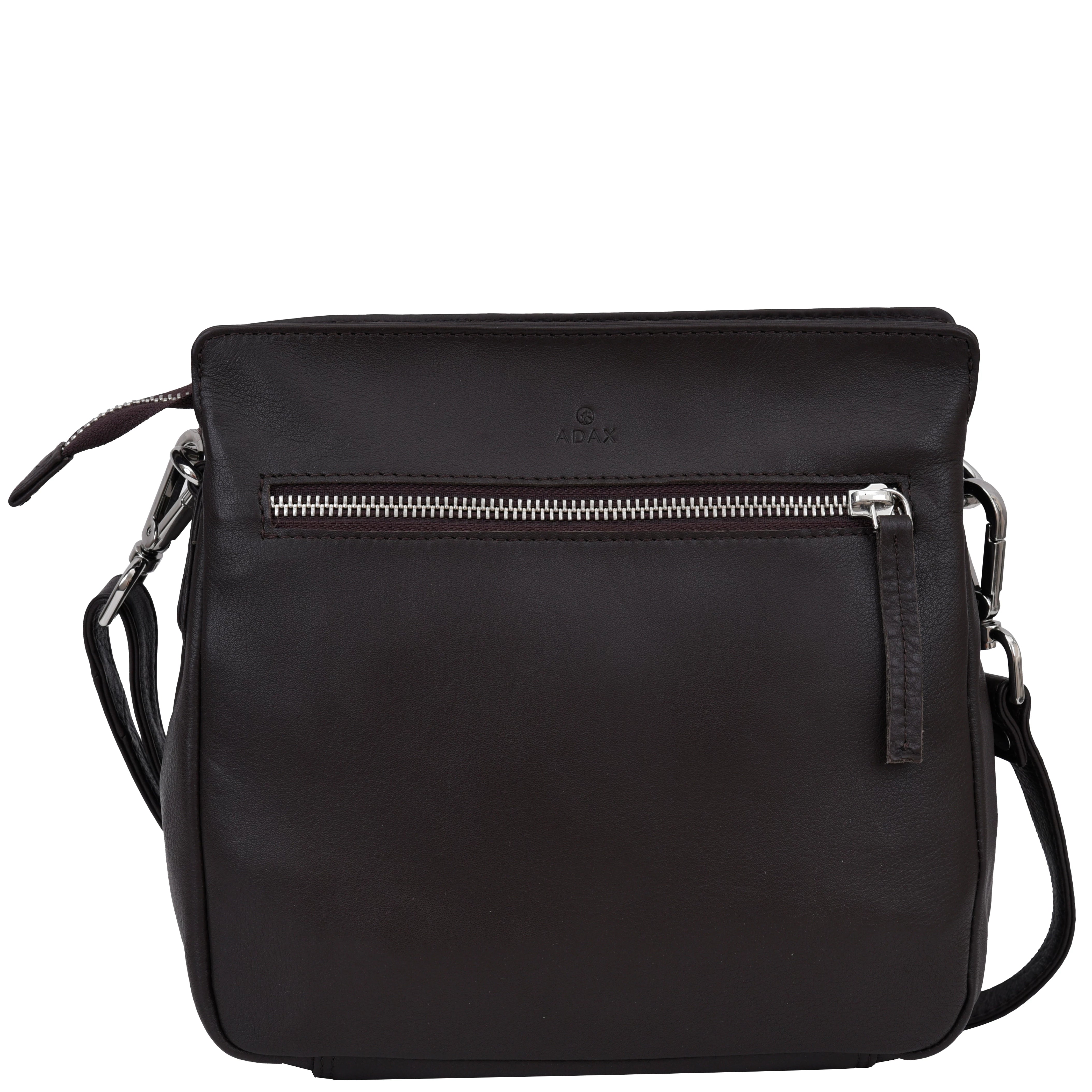 Adax Crossbody Alfrida mörkbrun