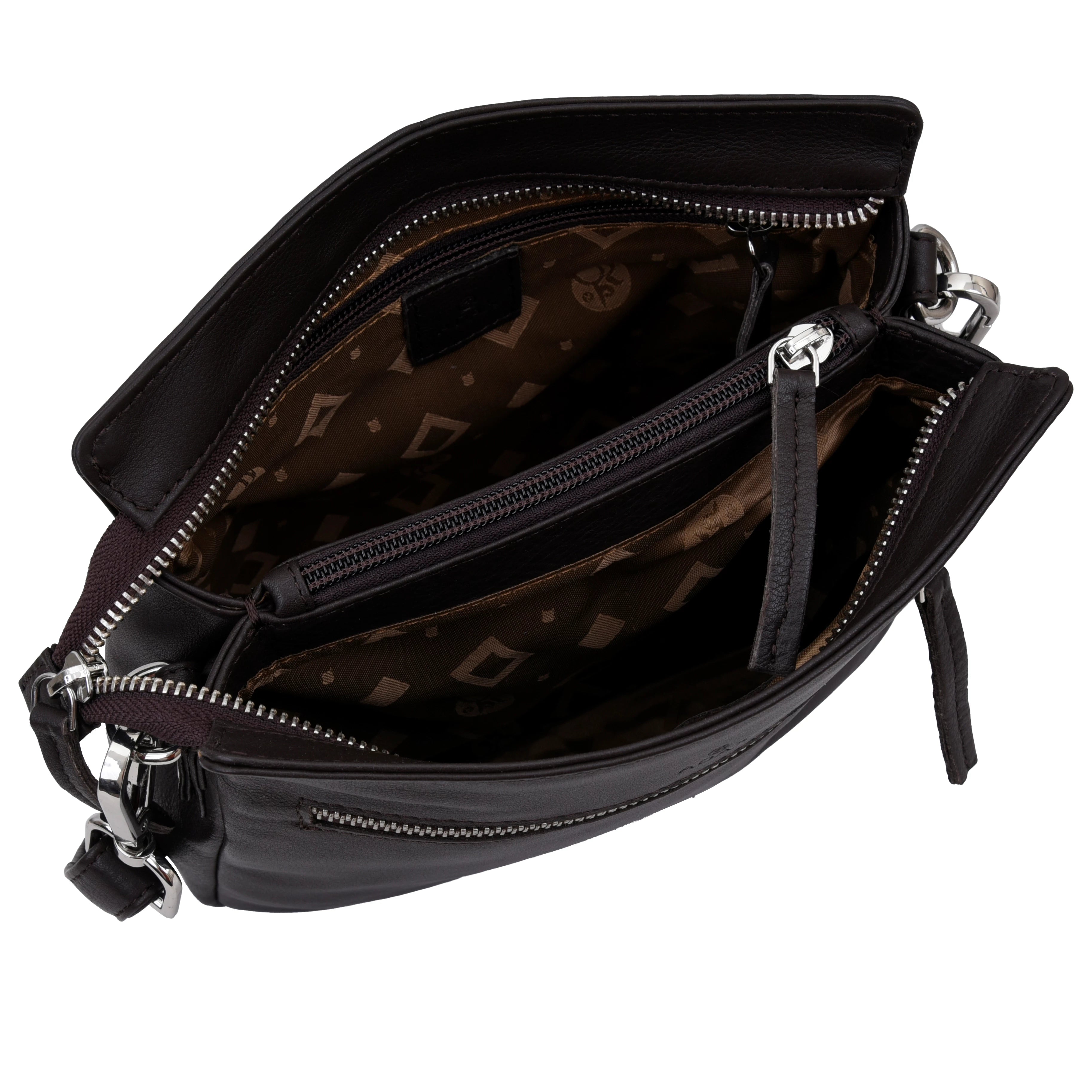 Adax Crossbody Alfrida mörkbrun