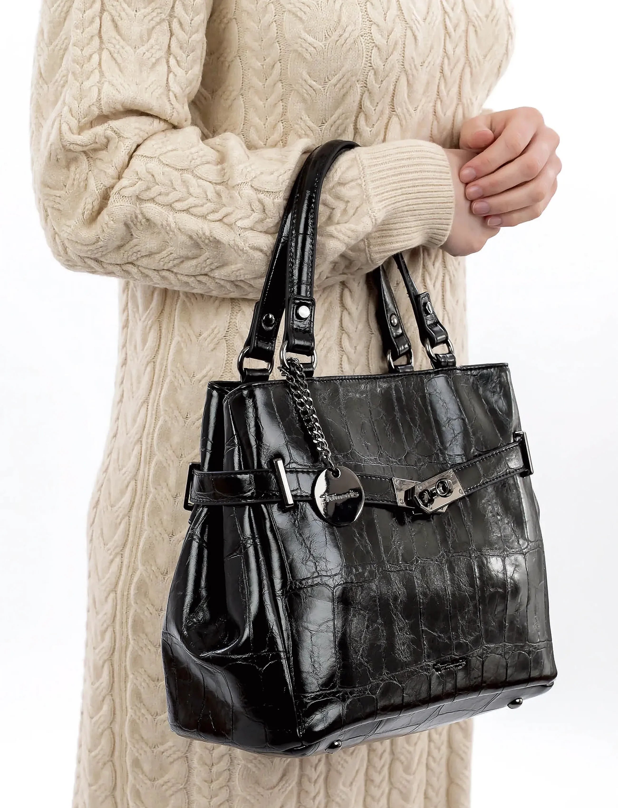 Tamaris Handbag Gulia krocko svart