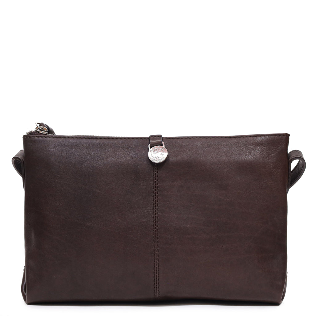 Adax Shoulder bag Manilla mörkbrun