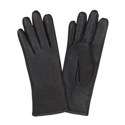 HK Handske i skinn med piléfoder svart